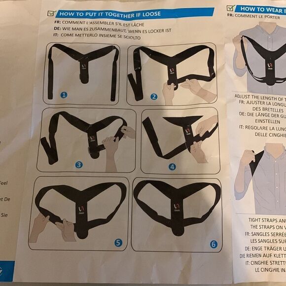 Schiara Posture Corrector adjustable with extenders (unisex) - Picture 2 of 7